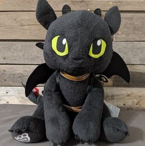 Build a Bear 1st Edition Toothless +wings/saddle